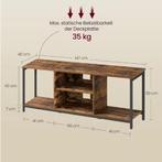 TV-Meubel 147 cm – Industrieel Lowboard met Open Opbergruimt, Verzenden, Nieuw