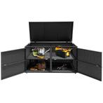 LIVSK Rotan Tuinbox 335 L - Weerbestendig met 2 Planken - Sc