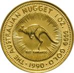 Gouden Kangaroo Nugget 1 oz 1990 (2.5% boven spot), Postzegels en Munten, Verzenden, Losse munt, Goud