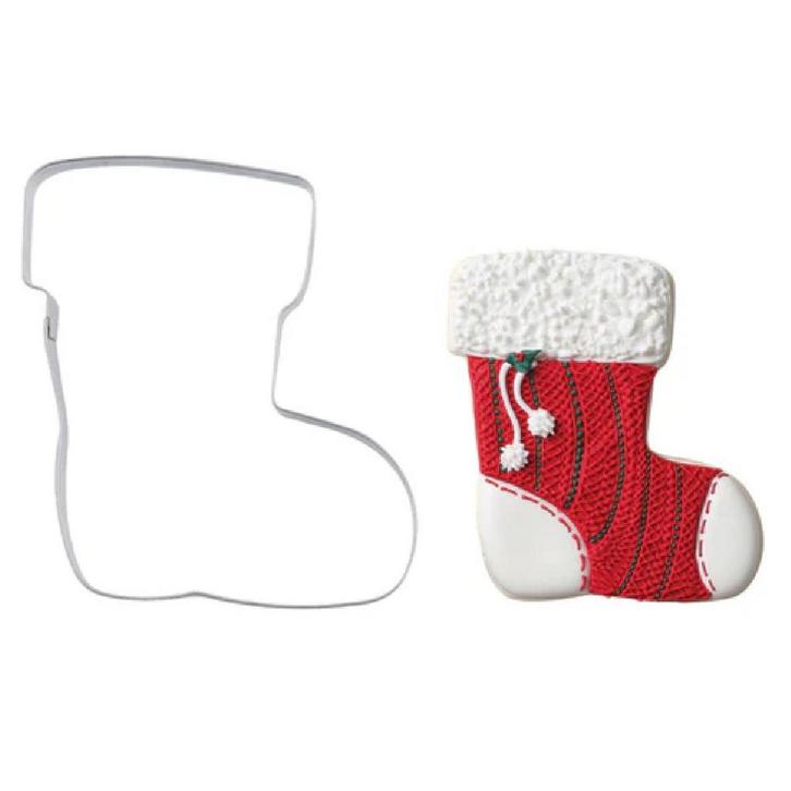 Uitsteker RVS Kerstsok**, Hobby en Vrije tijd, Taarten en Cupcakes maken, Nieuw, Verzenden