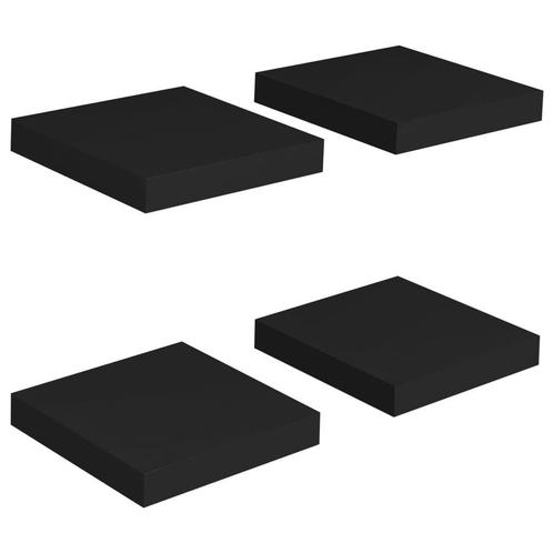 Wandplanken Zwevend Zwart | Tweedekansje | OP=OP, Huis en Inrichting, Woonaccessoires | Wandplanken en Boekenplanken, Nieuw, Ophalen of Verzenden