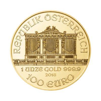 1 troy ounce gouden Philharmoniker munt, Postzegels en Munten, Edelmetalen en Baren, Ophalen of Verzenden