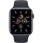 Apple Watch SE 44mm | Zwart Aluminium | zwarte Sportband, Telecommunicatie, Ophalen of Verzenden, Zo goed als nieuw