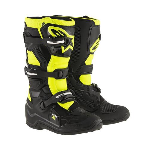 Alpinestars Youth Tech 7S Laarzen Zwart Geel Fluo, Motoren, Kleding | Motorkleding, Heren, Nieuw met kaartje, Laarzen, Verzenden