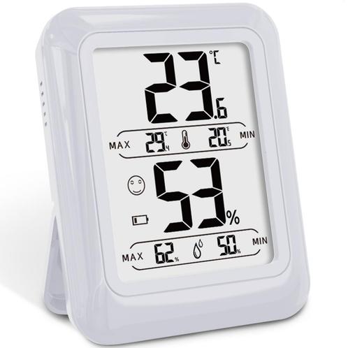 Strex Digitale Thermo Hygrometer Wit - Digitale Thermo Meter, Huis en Inrichting, Woonaccessoires | Thermometers, Nieuw, Verzenden