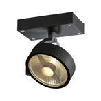 SLV KALU Grote spot zwart AR111 - ES111 GU10, Huis en Inrichting, Lampen | Plafondlampen, Nieuw, Trendy verlichting, Verzenden