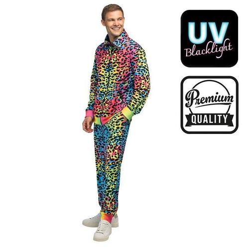 Trainingspak Leopard Art dude UV, Kleding | Heren, Carnavalskleding en Feestkleding, Nieuw, Overige thema's, Verzenden