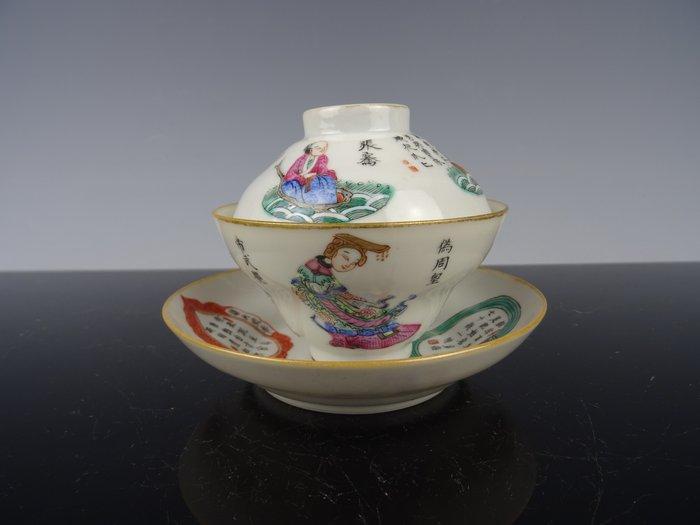 Kop en schotel - Porselein - Xianfeng merkt, Antiek en Kunst, Antiek | Overige Antiek