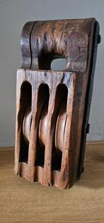 Scheeps katrol - Hout - Grote katrol blok