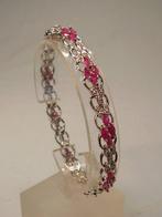 Zonder Minimumprijs - Armband Zilver - 9.00ct. tw. Robijn -, Nieuw