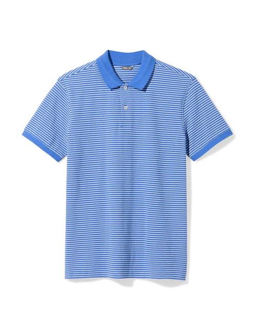 HEMA Herenpolo Denton strepen felblauw, Kleding | Heren, Overige Herenkleding, Nieuw, Verzenden