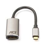 USB C naar DisplayPort adapter - ACT - 0.15 meter (4K@60Hz), Computers en Software, Pc- en Netwerkkabels, Verzenden, Nieuw