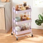 Keukentrolley Pyhäntä met 3 manden 78,5x46x35 cm lichtpaars, Verzenden, Nieuw