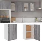 vidaXL Wandkast Lyon 39,5x31x60 cm grijs sonoma eikenkleurig, Huis en Inrichting, Verzenden, Nieuw, Grijs