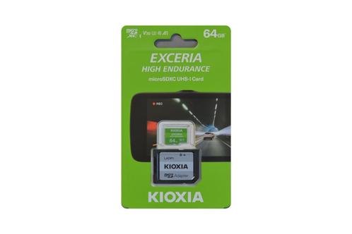 Kioxia Exceria High Endurance 64gb microsdxc geheugenkaart, Audio, Tv en Foto, Fotografie | Geheugenkaarten, Dashboardcamera, 64 GB