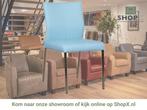 Leren eetkamerstoel Basic - Toledo Sky Blue (lichtblauw) -, Huis en Inrichting, Blauw, Nieuw, Leer, Ophalen of Verzenden