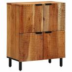 vidaXL Dressoir met plank Bruin 60 x 33 x 75 cm Massief, Huis en Inrichting, Woonaccessoires | Cd- en Dvd-rekken, Verzenden, Nieuw