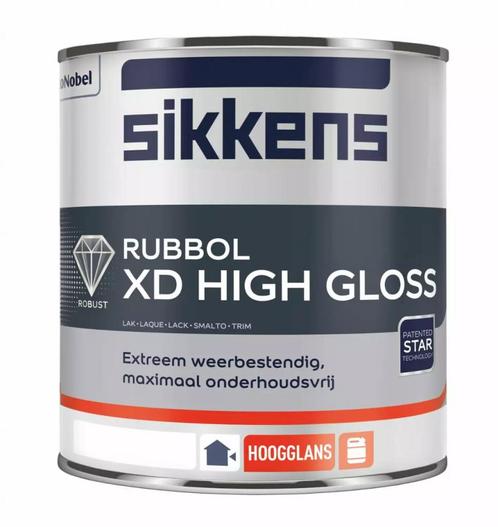 Sikkens Rubbol XD High Gloss Grachtengroen | Q0.05.10 1L, Doe-het-zelf en Verbouw, Verf, Beits en Lak, Verf, Groen, Nieuw, Minder dan 5 liter