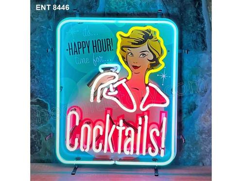 Online Veiling: Cocktails - Happy Hour - Neonverlichting, Huis en Inrichting, Lampen | Overige