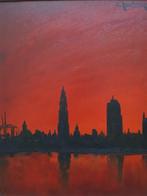 Leo Jordaens (1944-2000) - Gezicht op Antwerpen (1944-2000), Antiek en Kunst, Kunst | Schilderijen | Klassiek