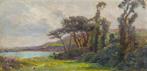 H. Lamour (XIX-XX) - Paysage, bord de rivière