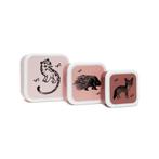 Petit Monkey Lunchboxen Black Animals | SALE, Ophalen of Verzenden, Nieuw