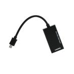 USB Micro naar HDMI MHL adapter - 5-pins / zwart -, Audio, Tv en Foto, Audiokabels en Televisiekabels, Nieuw, Ophalen of Verzenden