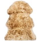vidaXL Vloerkleed 60x90 cm schapenvacht gemêleerd bruin, Huis en Inrichting, Stoffering | Tapijten en Kleden, Verzenden, Nieuw