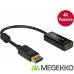 Delock 62609 Adapter DisplayPort 1.2 male > HDMI female 4K, Verzenden, Nieuw