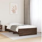 vidaXL Bedframe zonder matras bewerkt hout bruin eikenkleur, Huis en Inrichting, 100 cm, Eenpersoons, Bruin, Verzenden