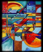 Ksavera - Cubism A1290 - abstract painting on XXL canvas