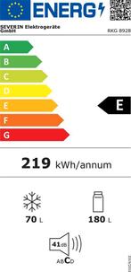 Severin 8928 - Koelvriescombinatie vrijstaand - retro, Huis en Inrichting, Woonaccessoires | Overige, Verzenden, Zo goed als nieuw