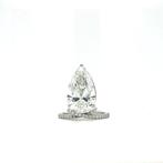 Ring - 14 karaat Witgoud - 7.29ct. tw. Diamant (Lab-grown) -, Nieuw