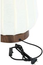 2dekans | Light & Living Tafellamp Bibury Ø30cm - Wit Met, Huis en Inrichting, Ophalen of Verzenden, Zo goed als nieuw