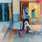 Contemporary Spanish School - Urban Reflections (XL format), Antiek en Kunst