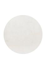 Rond Hoogpolig Vloerkleed | Pouffy | Crème | 200x200 cm, Verzenden, Nieuw