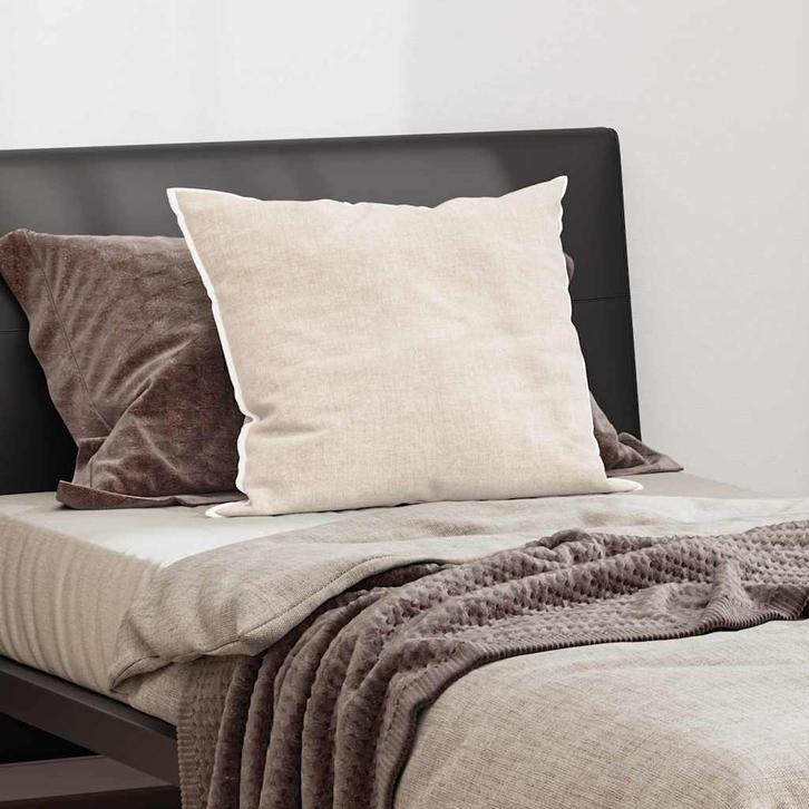 vidaXL Hoofdkussen met kussen Wit 50 x 70 cm Katoen, Huis en Inrichting, Slaapkamer | Beddengoed, Wit, Nieuw, Verzenden