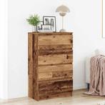 vidaXL Dressoir 60x35x98,5 cm spaanplaat oud hout, Huis en Inrichting, Kasten | Dressoirs, Verzenden, Nieuw, Overige houtsoorten