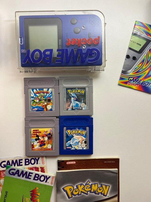 Nintendo - Gameboy Pocket - with Pokémon Blue, Pokémon, Spelcomputers en Games, Spelcomputers | Overige Accessoires