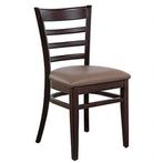 Stoel | RIVA | Kunstleer/Hout | Taupe | Wengé Frame | Indoor, Verzenden, Nieuw in verpakking