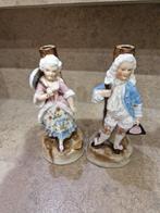 Taperstick (kleine blaker met een dunne pijp) (2) -, Antiek en Kunst, Antiek | Glas en Kristal