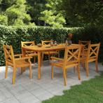 vidaXL Tuintafel 200x100x75 cm massief acaciahout, Verzenden, Nieuw, Hout