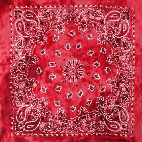 Haarband Bandana Zakdoek Tie Dye Paisley Print Rood, Sieraden, Tassen en Uiterlijk, Uiterlijk | Haarverzorging, Verzenden