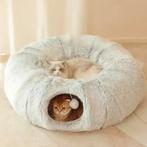 2-in-1 Kattenbed en Kattentunnel | Nieuw en Wasbaar | 95cm, Dieren en Toebehoren, Verzenden, Nieuw, Katoen