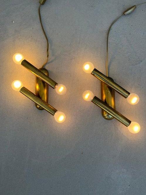 Wandkandelaar - Messing, Antiek en Kunst, Antiek | Lampen