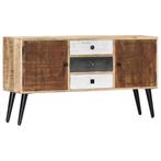 vidaXL Dressoir 118x30x62 cm massief mangohout, 100 tot 150 cm, Verzenden, Nieuw, 25 tot 50 cm