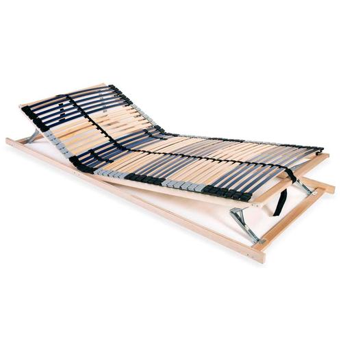vidaXL Lattenbodem met 42 latten 7 zones 90x200 cm, Huis en Inrichting, Slaapkamer | Bedden, 90 cm, 200 cm, Eenpersoons, Nieuw