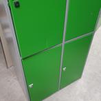 4-deurs lockerkast EXTRA GROTE DEUREN met schade - groene de, Huis en Inrichting, Ophalen of Verzenden, Nieuw
