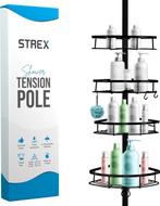 2dekans | Strex Telescopische doucheplank hoek - 4 korven -, Ophalen of Verzenden, Zo goed als nieuw