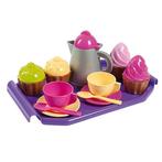 Leuke set speelservies met cupcakes!, Nieuw, Kunststof, Speelkeuken-accessoire, Ophalen of Verzenden
